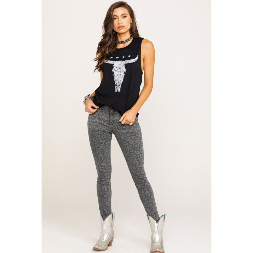 miss me leopard print wild style jeans